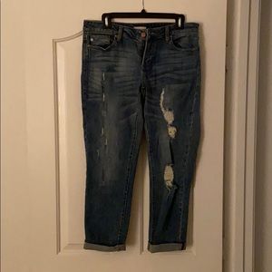 Dear John distressed Madison Girlfriend jeans.